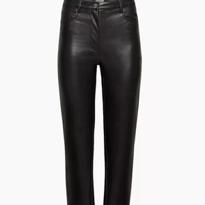 Aritzia Vegan Leather high waisted pants - Melina, size 00.